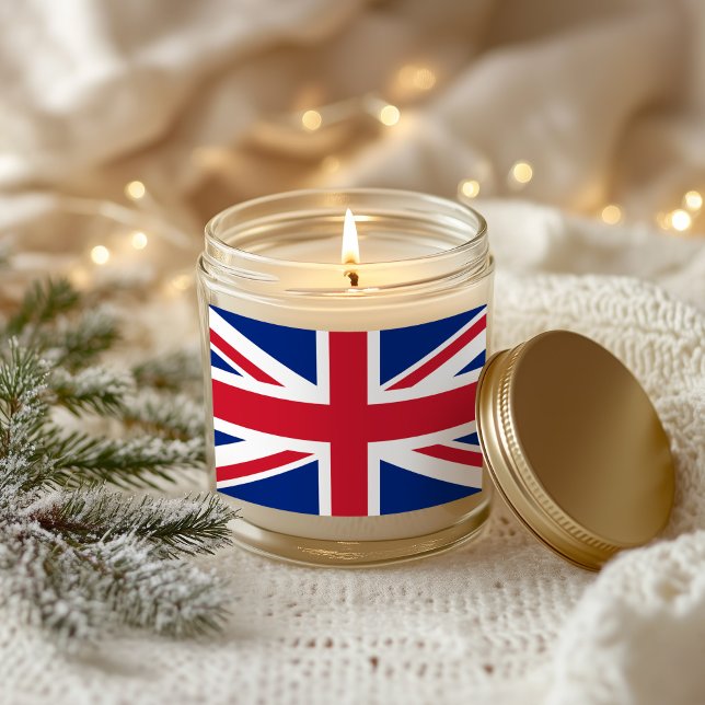 Union Jack Rektangulärt Klistermärke (Union Jack Rectangular Sticker)