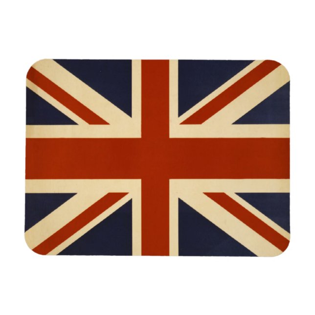 Union Jack Retro Magnet (Horisontell)