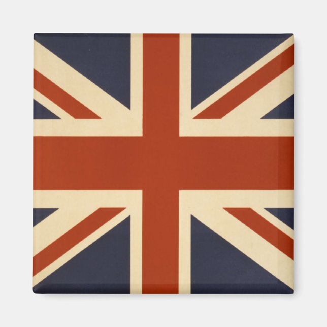 Union Jack Retro Magnet (Framsidan)