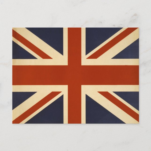 Union Jack Retro Vykort (Framsida)