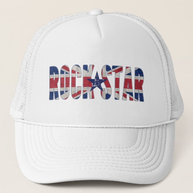 Union Jack Rockstjärna hat Keps (Framsida)