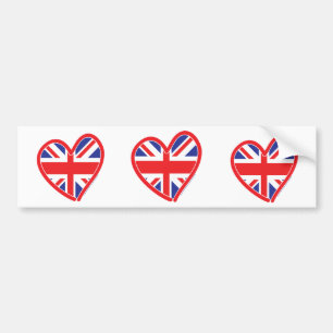 Union Jack Royal Heart Bildekal