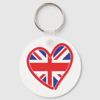 Union Jack Royal Heart Nyckelring