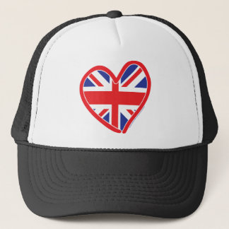 Union Jack Royal Heart Truckerkeps