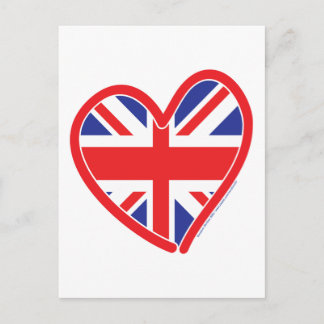 Union Jack Royal Heart Vykort