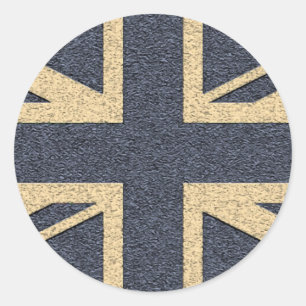 Union Jack Runt Klistermärke