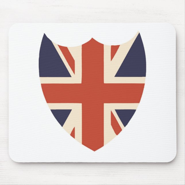UNION JACK SHIELD MOUSEPAD MUSMATTA (Framsidan)