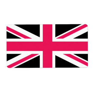 Union Jack ~ Shock rosa Black and White Fraktsedel