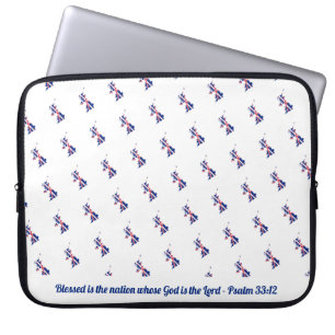 UNION JACK STORBRITANNIEN Bladad nation laptop Fodral