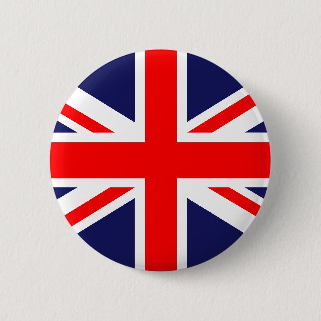 Union Jack - Storbritanniens flagga Knapp (Framsida)