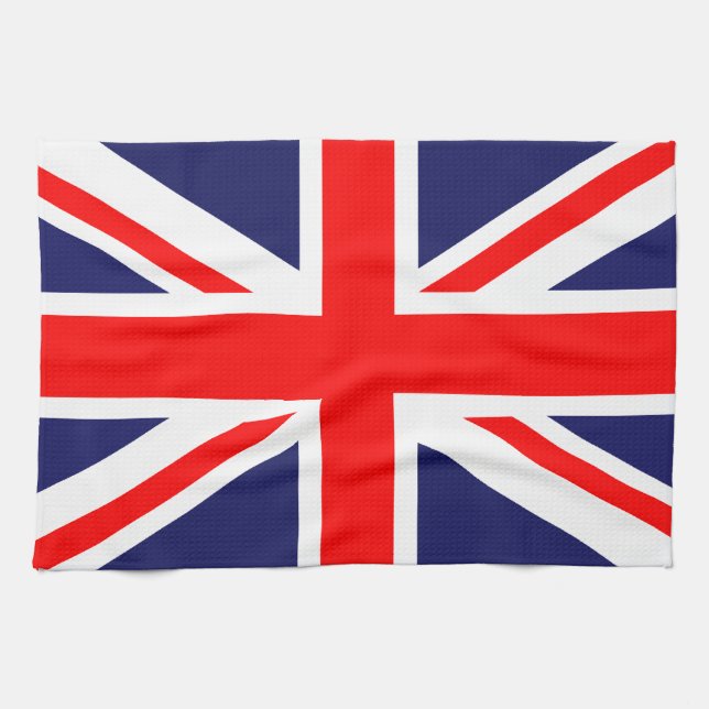 Union Jack - Storbritanniens flagga Kökshandduk (Horisontell)