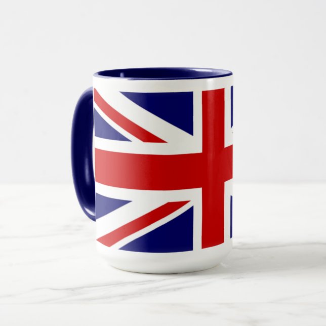 Union Jack - Storbritanniens flagga Mugg (Framsida vänster)