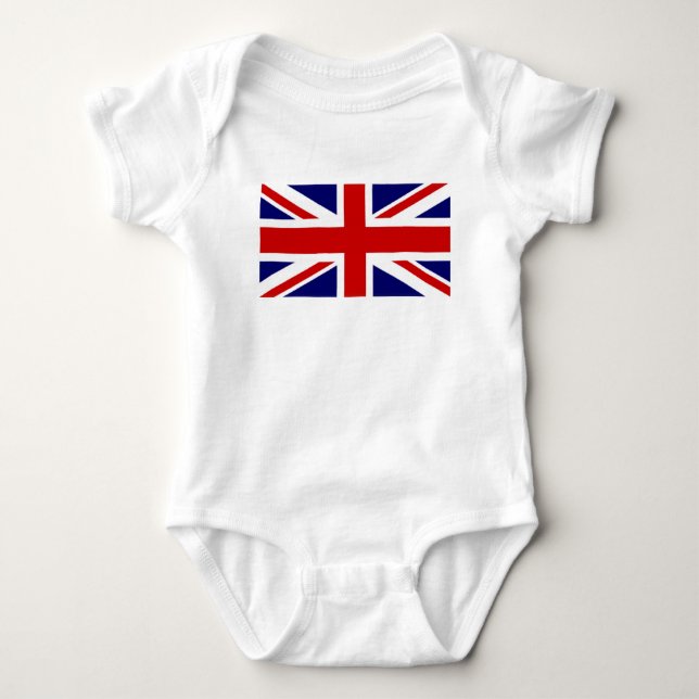 Union Jack Storbritanniens flagga Tee Shirt (Framsida)