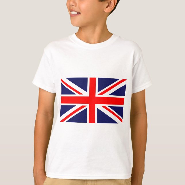 Union Jack - Storbritanniens flagga Tee Shirt (Framsida)