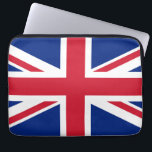 Union Jack Storbritanniens nationsflagga England Laptop Fodral<br><div class="desc">Union Jack, Kungliga Unionsflaggan eller Unionsflaggan är sedan 1606 Storbritanniens nationsflagga. Blått fält vari Andreaskorset i vit och rött, varpå Georgskorset i rött med vit bård och Patrickskorset i rött med vit bård. Denna bild har offentliggjorts av Storbritanniens regering och är därför i public domain. Bilden är i public domain...</div>