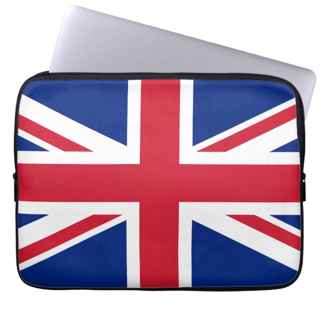 Union Jack Storbritanniens nationsflagga England Laptop Fodral (Framsidan)