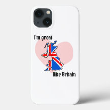 Union Jack UK British design med Heart