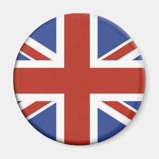 Union Jack UK Flagga Circle Design. Magnet