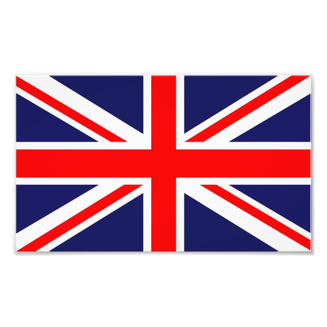 Union Jack - UK Flagga Fototryck (Framsidan)