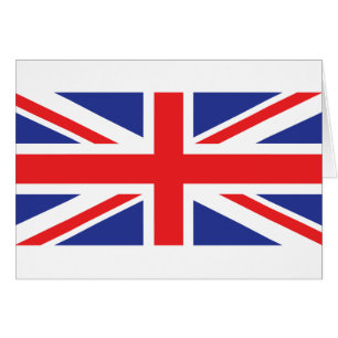 Union Jack UK Flagga Hälsningskort