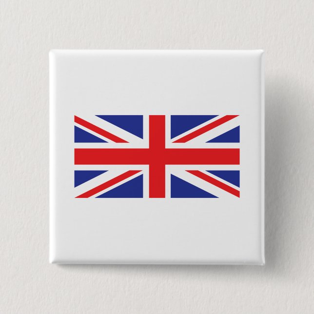 Union Jack UK Flagga Knapp (Framsida)
