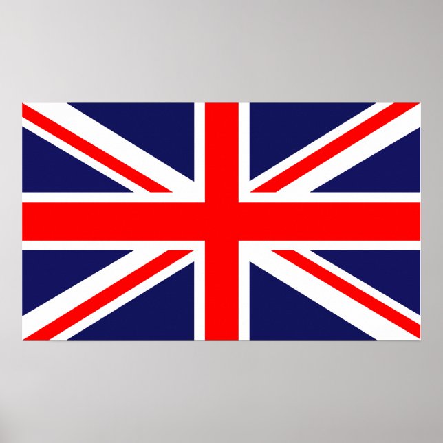 Union Jack - UK Flagga Poster (Framsidan)