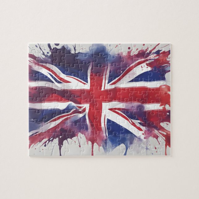 Union Jack UK Flagga Pussel (Horisontell)