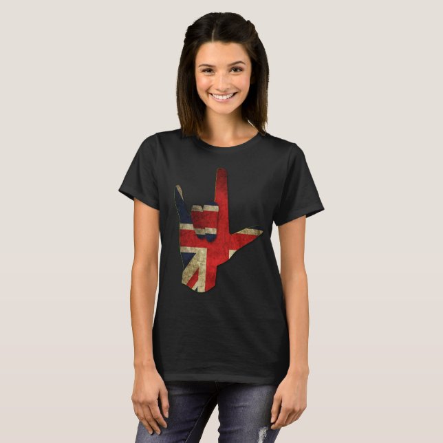 Union Jack (UK Flagga) T Shirt (Hel framsida)