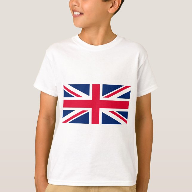 Union Jack - UK Flagga Tee Shirt (Framsida)