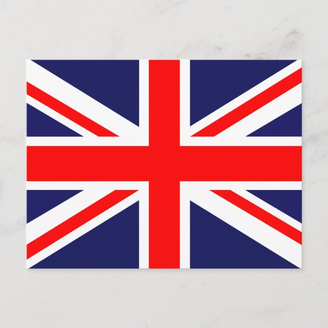 Union Jack - UK Flagga Vykort (Framsida)