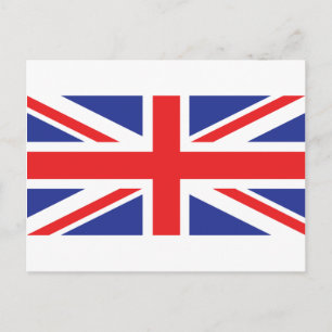 Union Jack UK Flagga Vykort