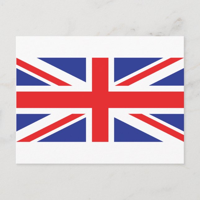 Union Jack UK Flagga Vykort (Framsida)