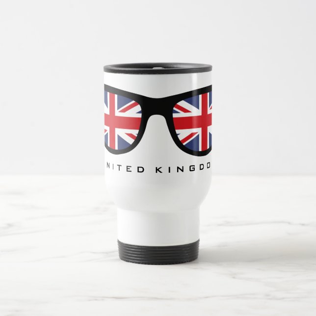 Union Jack UK Shades anpassningsbar mugg (Center)