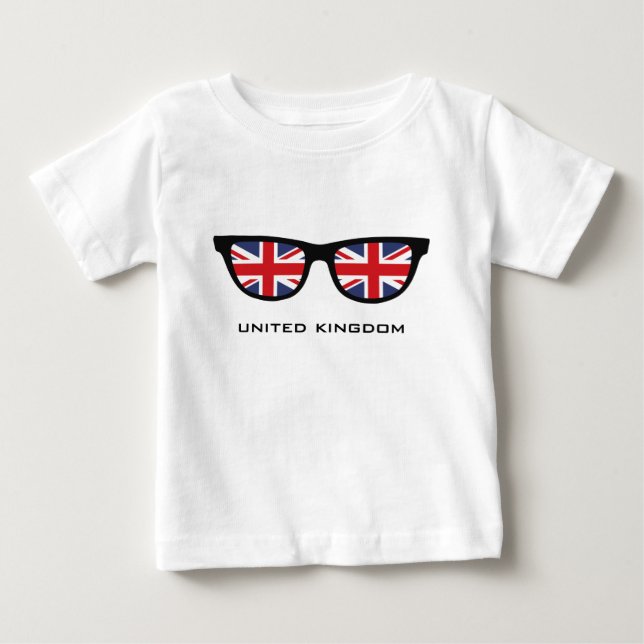 Union Jack UK Shades anpassningsbar shirts & jacka Tee (Framsida)
