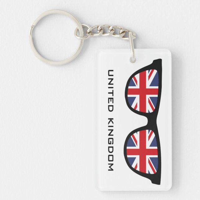 Union Jack UK Shades anpassningsbar text & färg ny (Framsidan)