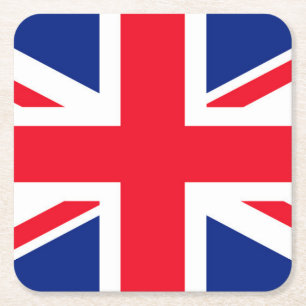 Union Jack Underlägg Papper Kvadrat