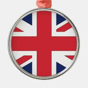 Union Jack, Union Flagga of Underbar Britian Julgransprydnad Metall