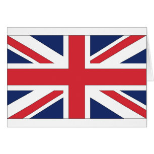 Union Jack/Union Flagga of United Kingdom Hälsningskort