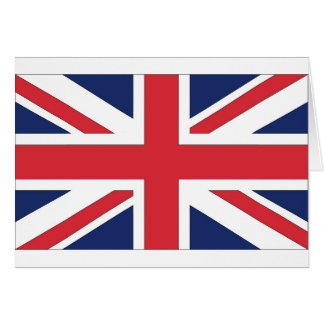 Union Jack/Union Flagga of United Kingdom Hälsningskort