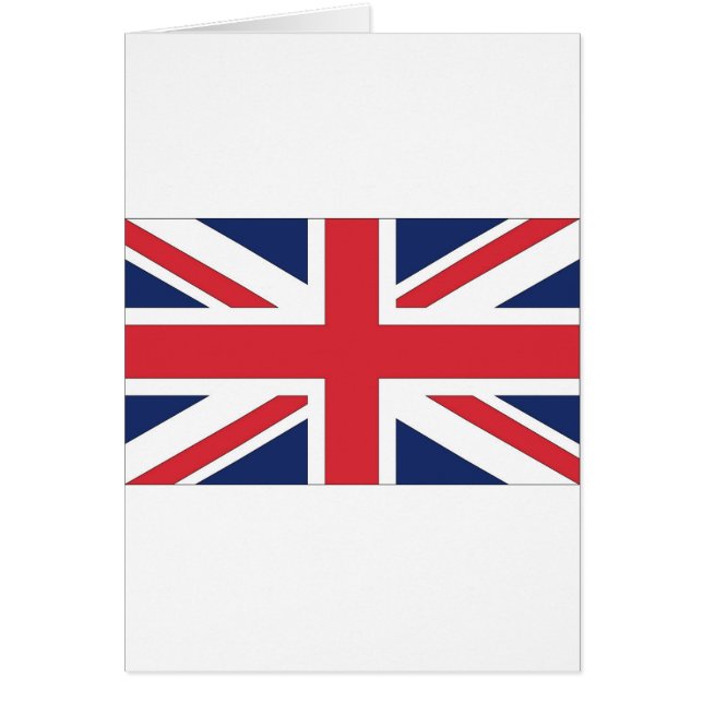 Union Jack/Union Flagga of United Kingdom Hälsningskort (Framsidan)