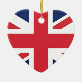 Union Jack/Union Flagga of United Kingdom Julgransprydnad Keramik