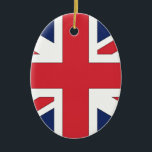 Union Jack/Union Flagga of United Kingdom Julgransprydnad Keramik<br><div class="desc">Union Jack/Union Flagga of United Kingdom</div>