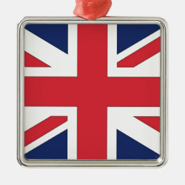 Union Jack/Union Flagga of United Kingdom Julgransprydnad Metall