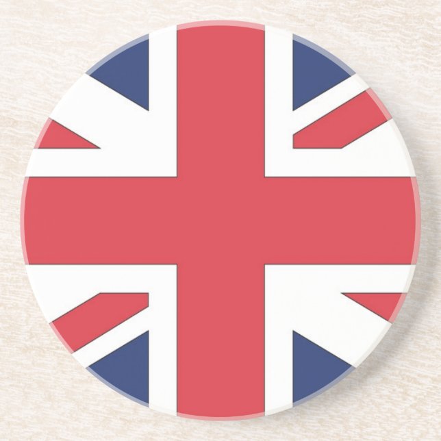 Union Jack/Union Flagga of United Kingdom Underlägg Sandsten (Framsidan)