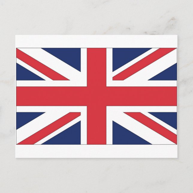 Union Jack/ Unionsflagga i Storbritannien Vykort (Framsida)