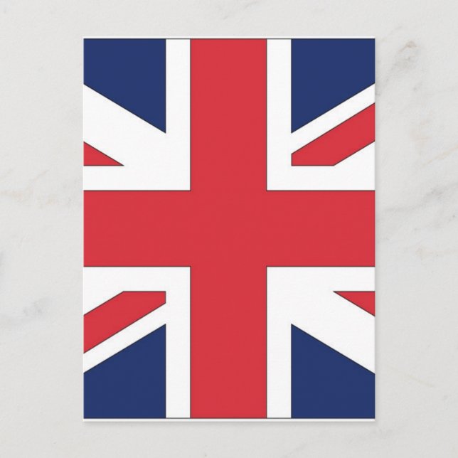 Union Jack/ Unionsflaggan i Storbritannien Vykort (Framsida)