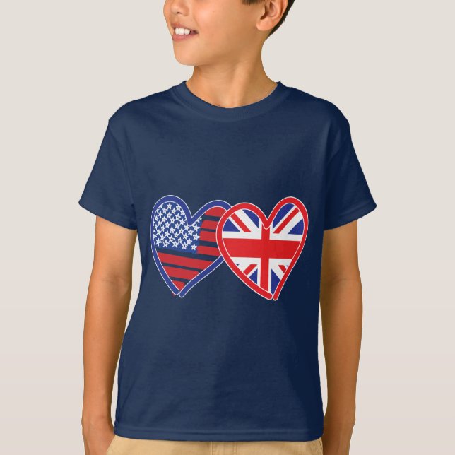 Union Jack/USA T Shirt (Framsida)