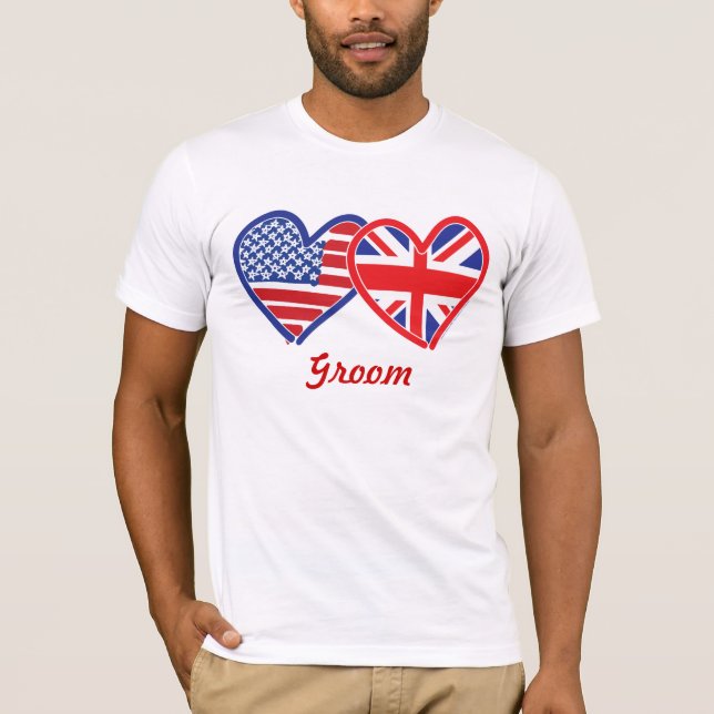 Union Jack/USA Tee Shirt (Framsida)