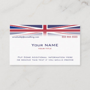 Union Jack version 2 Visitkort