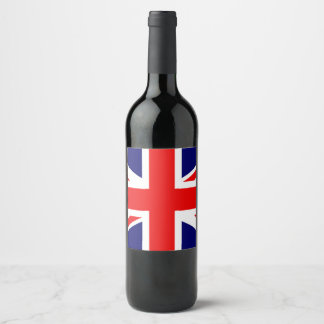 Union Jack Vinflaska Etikett